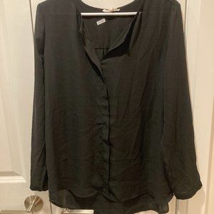 Black long-sleeve top